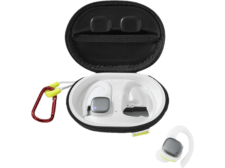 Hama Bluetooth®-Kopfhörer "Spirit Athletics", True Wireless, Ohrbügel, Weiß; Bluetooth-Headset