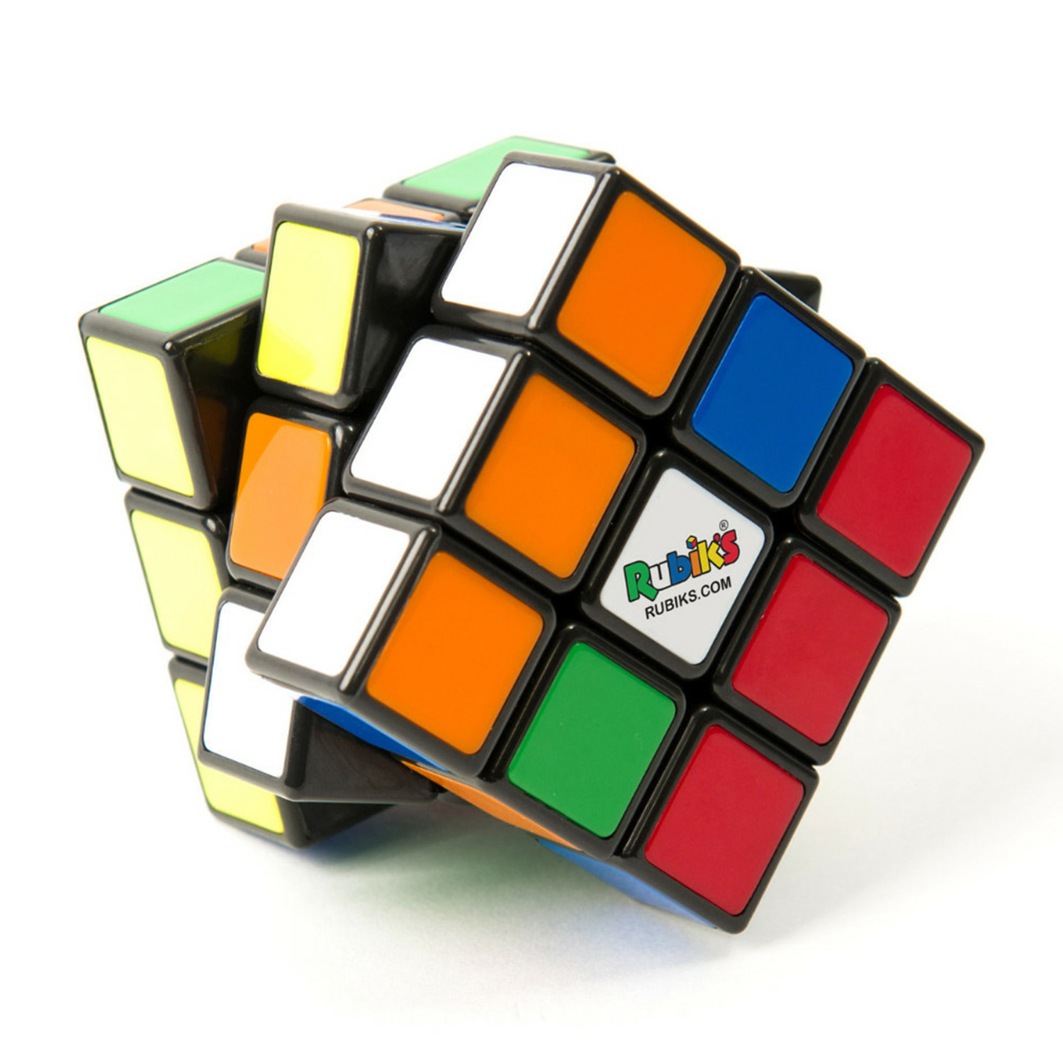 Un Cubo di Rubik con quadrati di vari colori.