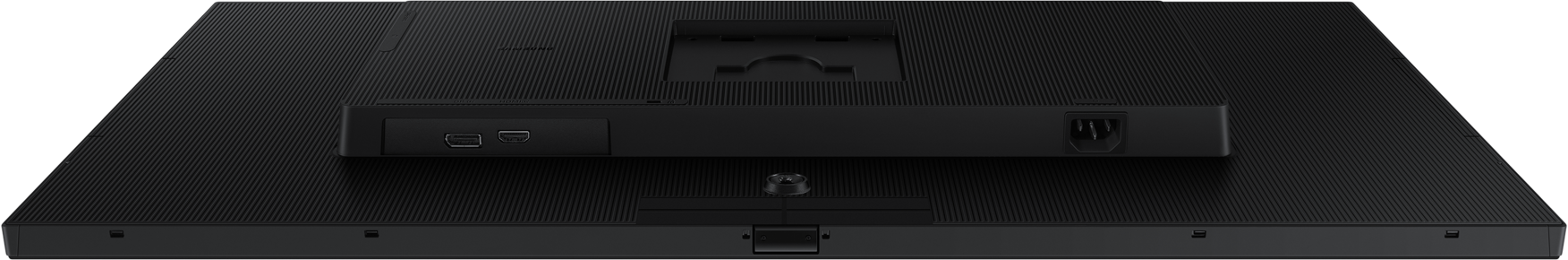 Dos de moniteur noir avec ports, similaire à la première image.
