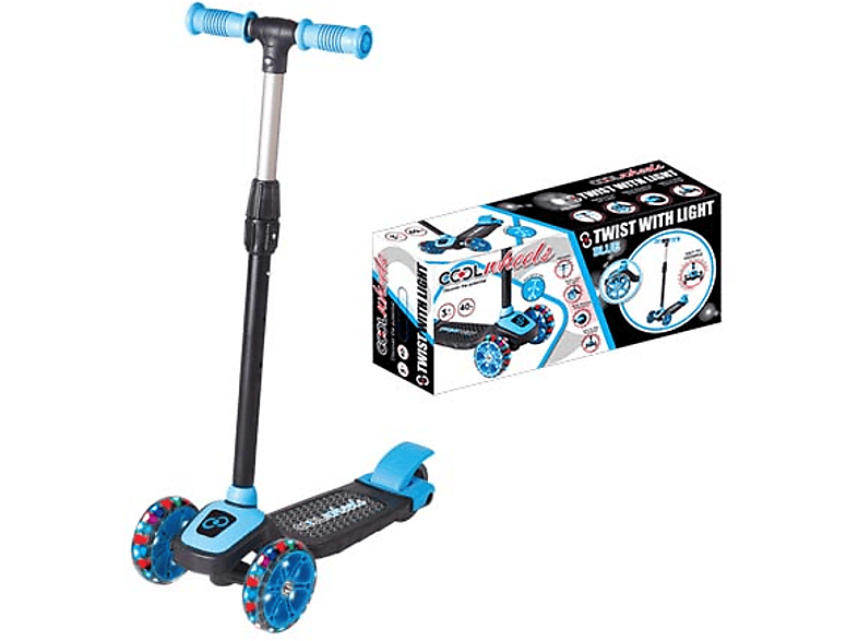 COOL WHEELS Twist 3 Tekerlekli Işıklı Çocuk Scooter Mavi