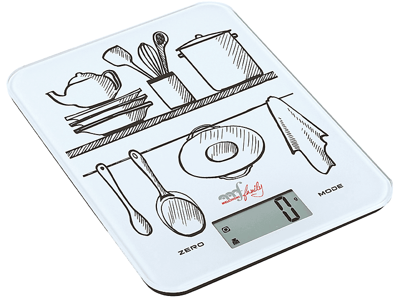 Bilancia da cucina elettronica Melchioni Family Glass