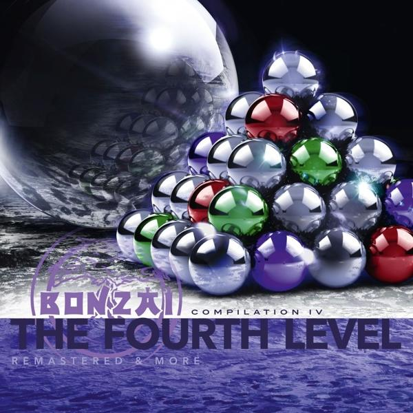 Albumcover mit metallischen Kugeln in Pyramidenform, einem Planeten und dem Text "The Fourth Level".
