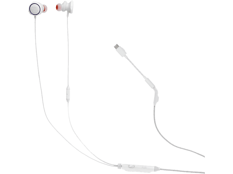 JBL QUANTUM 50, In-ear Gaming Headset Weiss