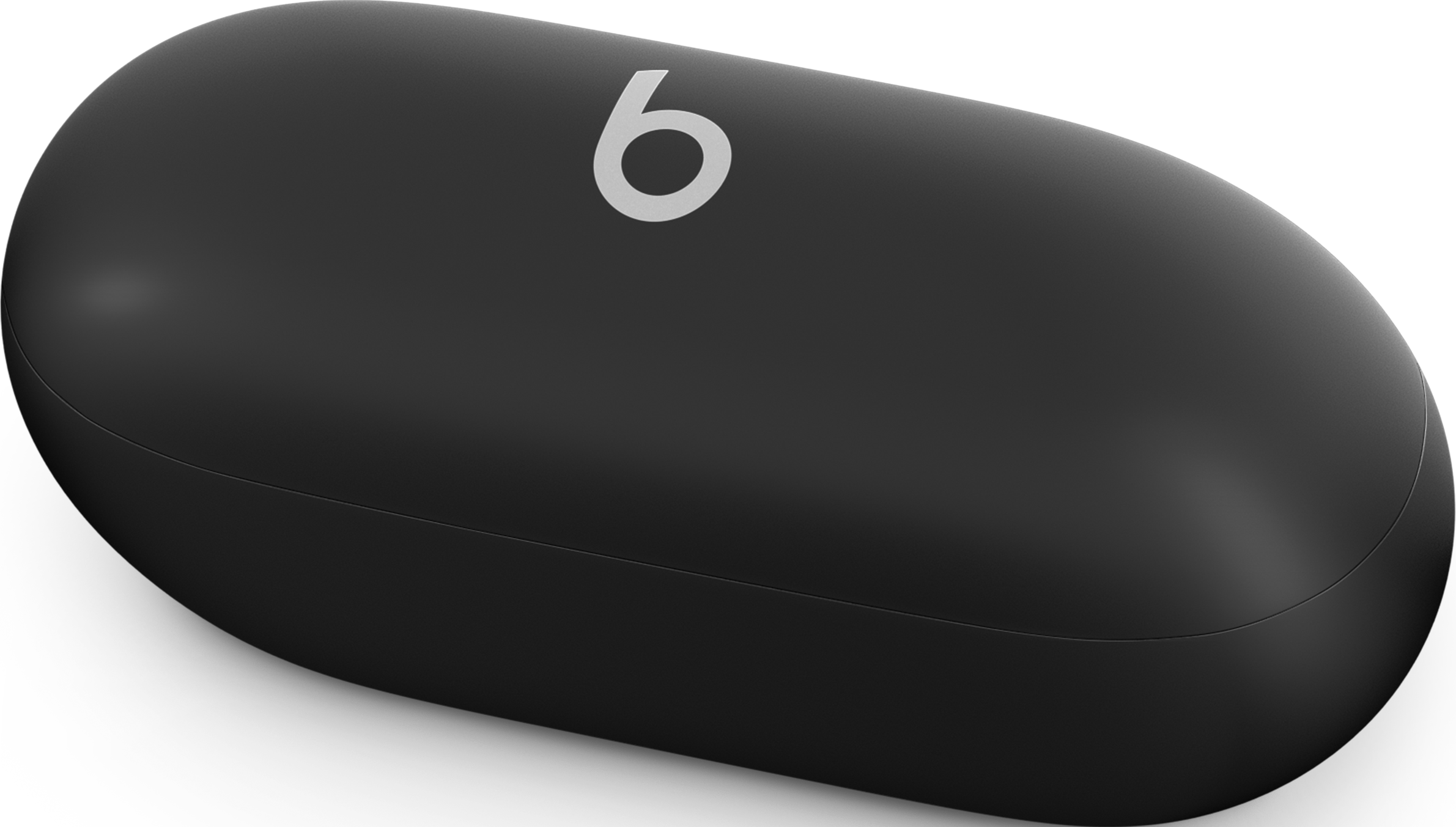 Schwarzes Beats-Kopfhörer-Etui mit weißem Beats-Logo.