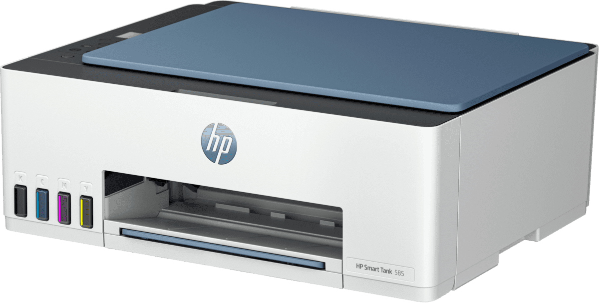 HP Smart Tank 585 multifunkciós Színes WiFi külső tintatartályos tintasugaras nyomtató (1F3Y4A), kék