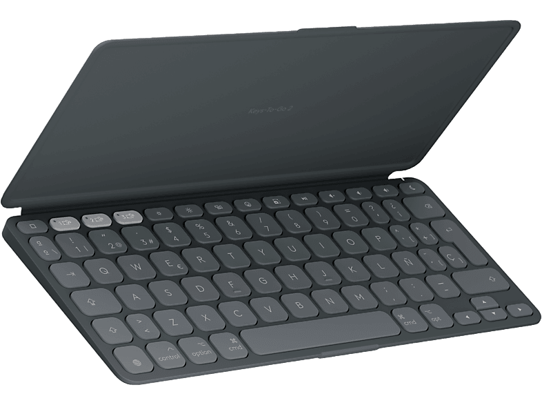 Logitech Funda Con Teclado - Keys To Go 2 Para Ipad, Bluetooth, Accesos Directos, Multidispositivo, Smart Actions, Iphone Y Macbook, Negro