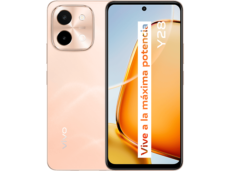 vivo Y28, Gleaming Orange, 256 GB, 8 GB RAM, 6.68  LCD HD+, Mediatek Helio G85, 6000 mAh, Android