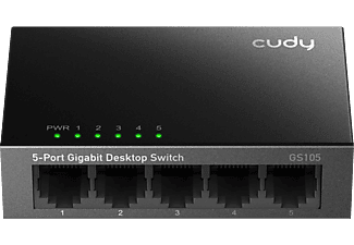 CUDY 5 portos gigabit asztali switch, fém ház, 225770 (GS105)