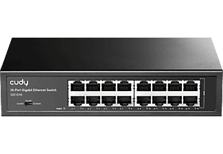 CUDY 16 portos gigabit switch, fém ház, 225772 (GS1016)