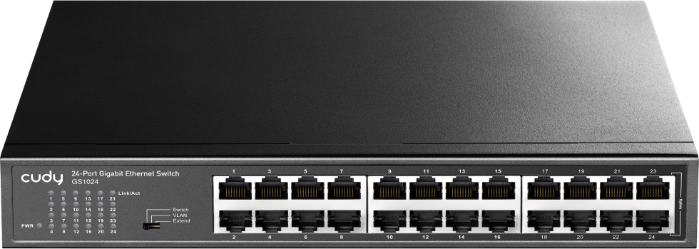 CUDY 24 portos gigabit switch, fém ház, 225773 (GS1024)