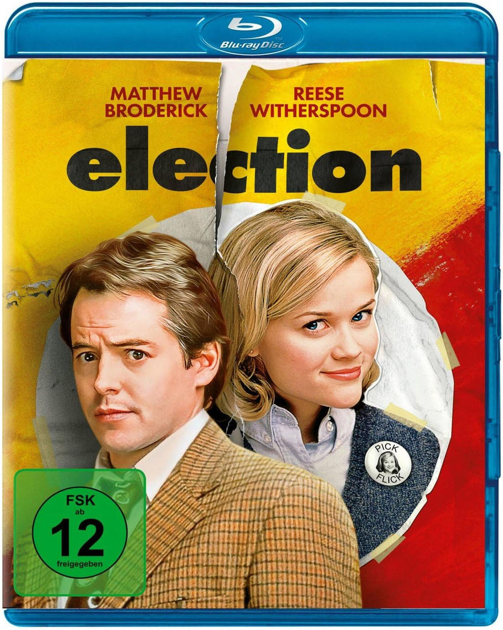 Filmcover, Gesichter eines Mannes und einer Frau, Text.