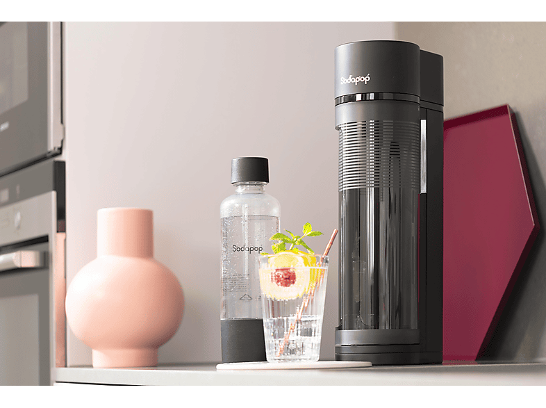 Sodapop 10031188 Logan Wassersprudler inkl. 2 Glas- und einer Pet Flasche , Schwarz — Foto 3 von 5