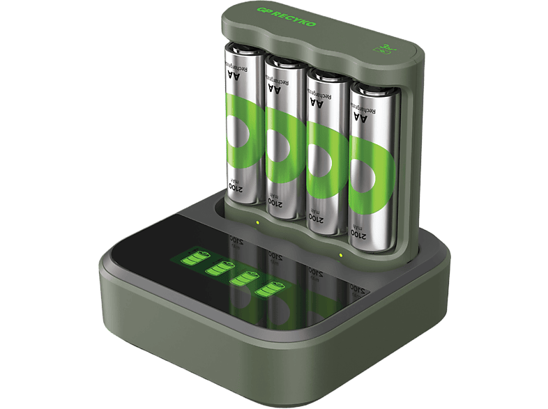 GP Batteries Batterijlader Usb B441 + Batterij Aa 2100 Mah 4 Stuks (gprckchb441d267)