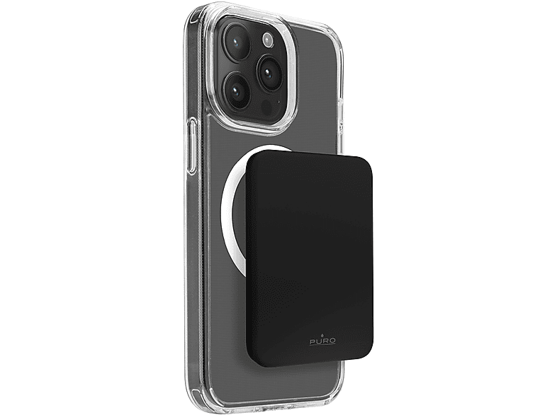 Power Bank Magsafe Puro Mini Power Mag 4200 mAh, Nero