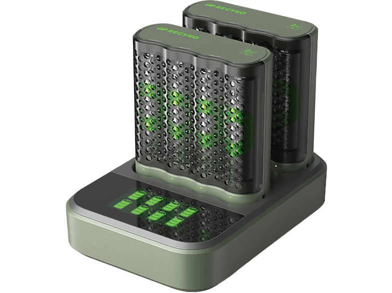 GP Batteries Batterijlader M451 2 Stuks En Lader Dock D851 + Aa Batterij 2600 Mah 8 (gprckchm452d304)