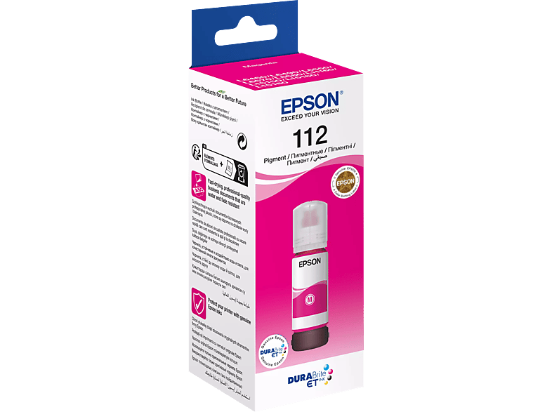 EPSON 112 EcoTank tintatartály, 70 ml, magenta (C13T06C34A)