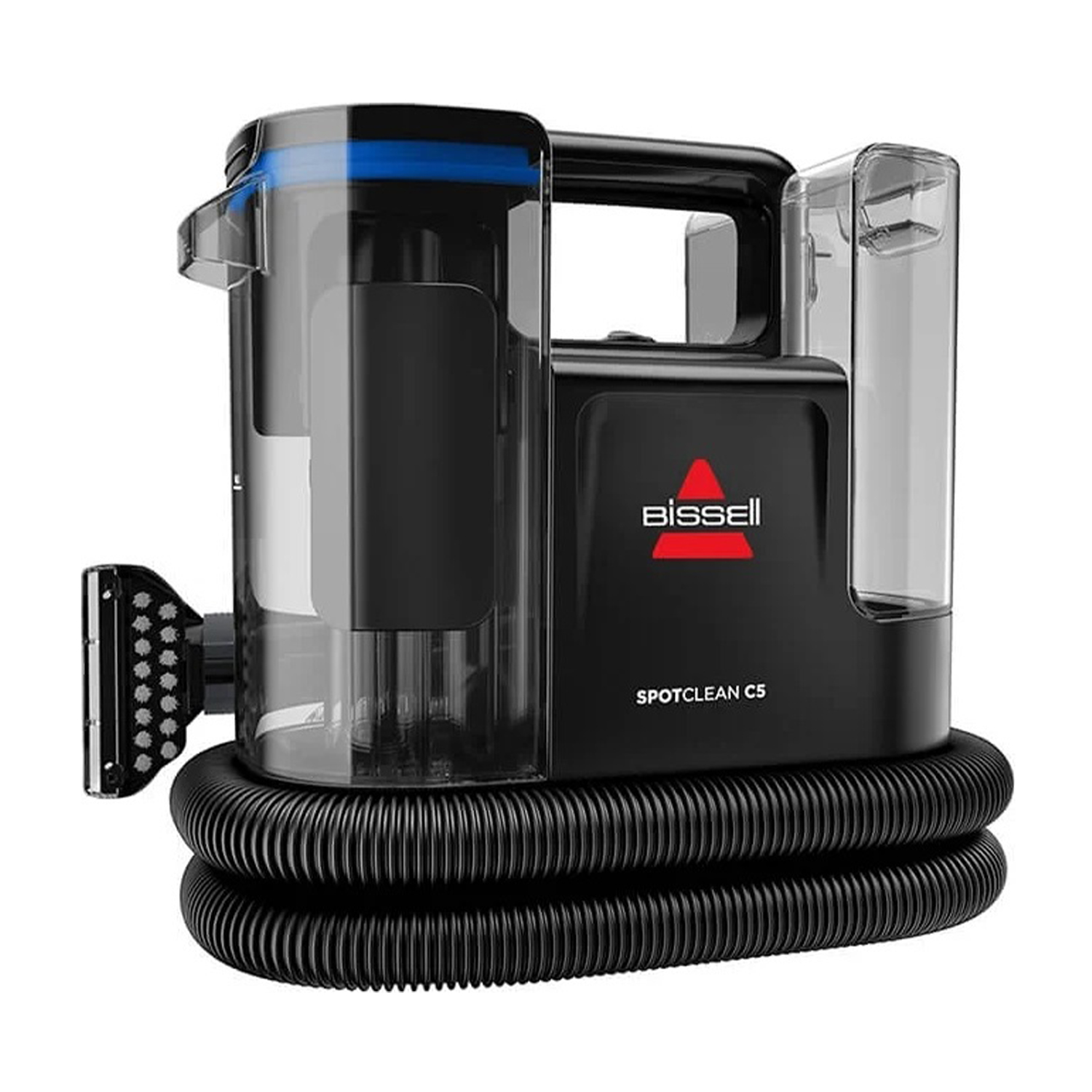 Pulitore per tappeti Bissell SpotClean C5 nero e trasparente.