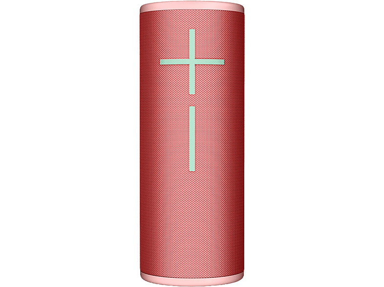 Altavoz inalámbrico – Ultimate Ears Boom 4, Bluetooth, 360°, Clasificación IP67, PartyUp, Emparejable, Resistente al agua, 15h batería, Rojo