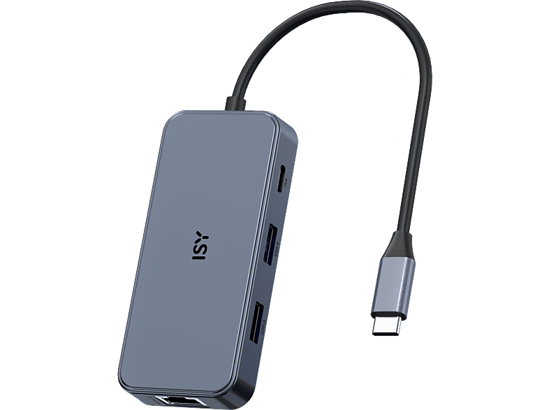 Isy Iad 1033 7 In 1 Usb C Multiport Adapter Silber Mediamarkt 5977