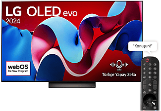 LG OLEDC46 55 inç 139 Ekran 4K Smart AI Sihirli Kumanda Dolby Vision webOS24 OLED evo TV