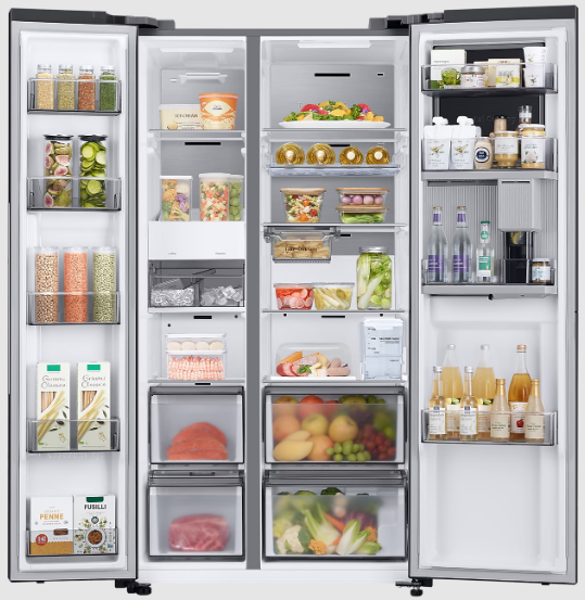 Lodówka Side by Side SAMSUNG RH69DG805EB1EF 178cm Grafitowy No Frost Twin Cooling