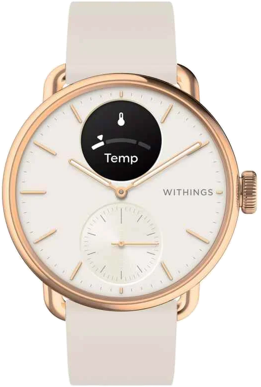WITHINGS ScanWatch 2 okosóra, 38 mm, rozsdamentes acél tok, arany (HWA10-model 3-All-Int)