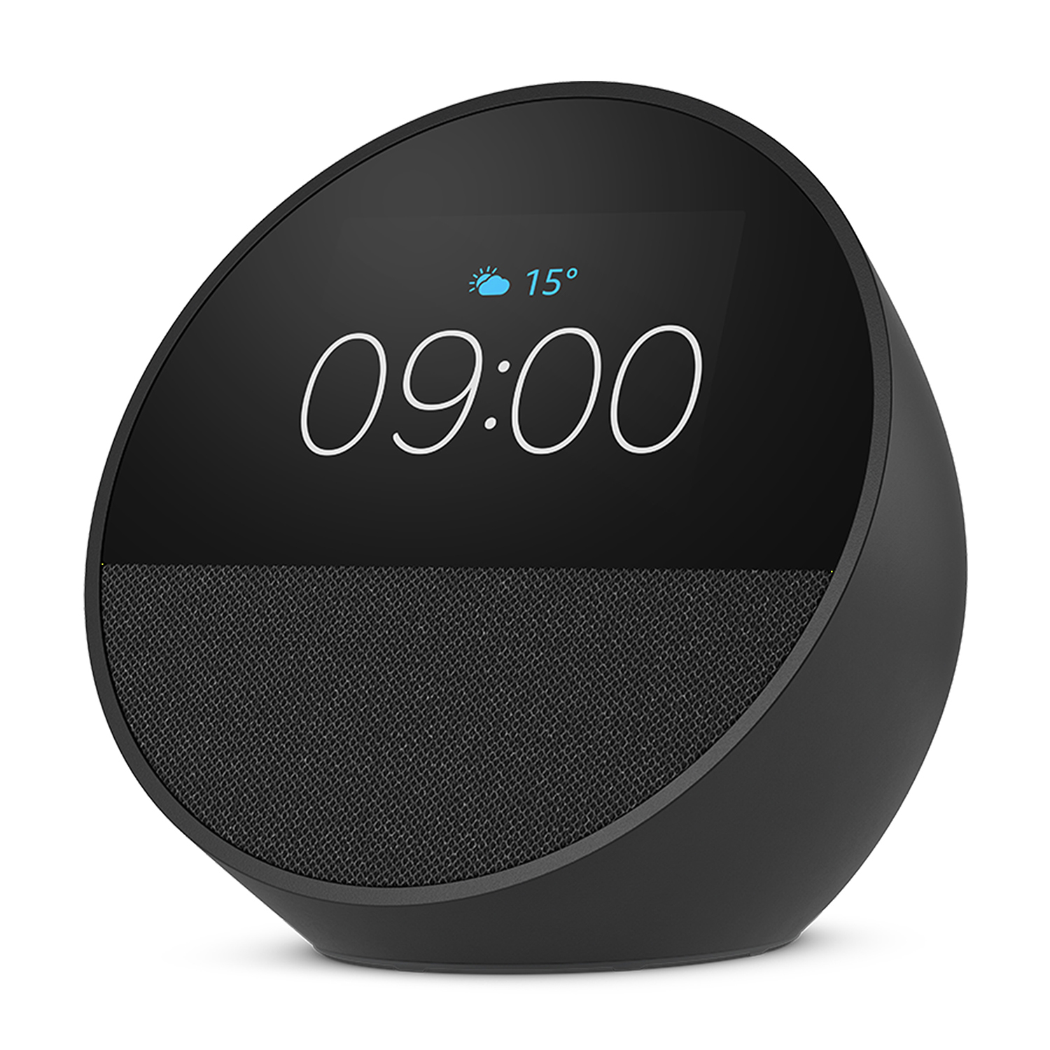 Assistente Vocale Amazon Echo Spot, Bluetooth, Nero