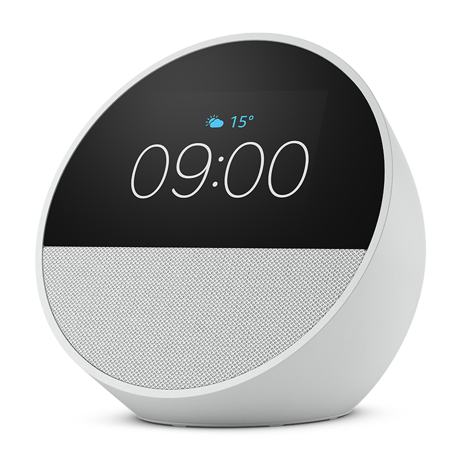 Assistente Vocale Amazon Echo Spot, Bluetooth, Bianco