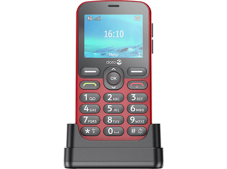 Doro Gsm 1880 4g + Cradle - Red