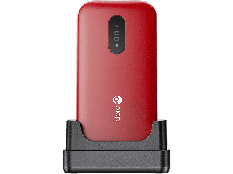 Doro Gsm 2820 4g À Clapet + Cradle - White/red