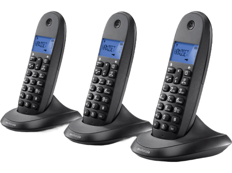 Motorola Draadloze Telefoon C1003cb+ Dect Trio - Black