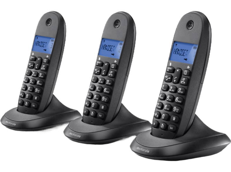Motorola C1003CB+ DECT Trio Draadloze Telefoon