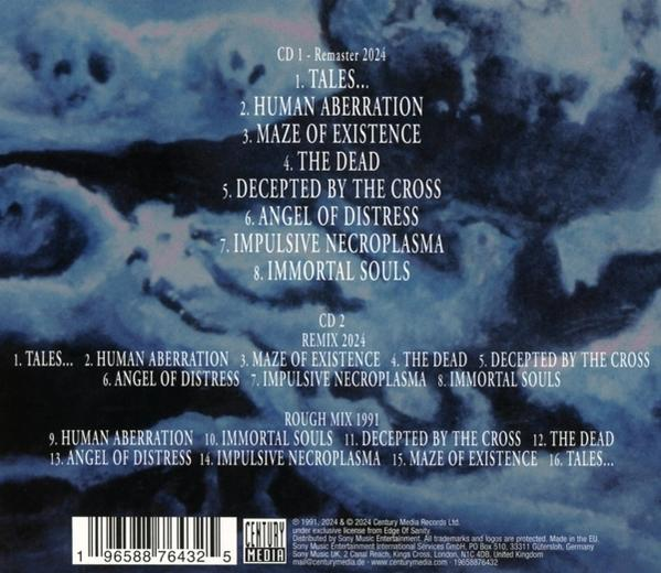 Albumcover mit Titelliste und Bandnamen.