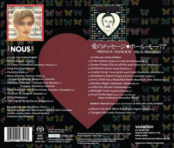 Paul Mauriat - Nous/Message d'Amour  - (SACD Hybrid)