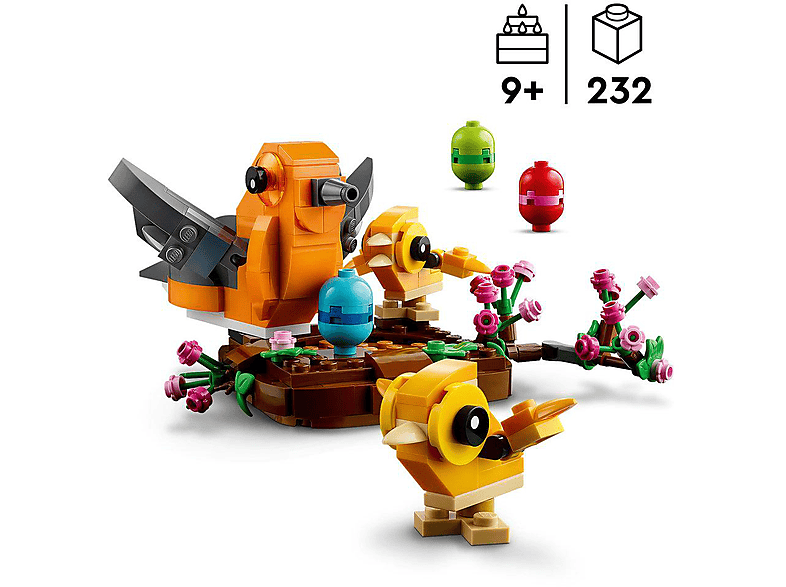 Thumbnail - LEGO Iconic 40639 Vogelnest Bausatz, Mehrfarbig