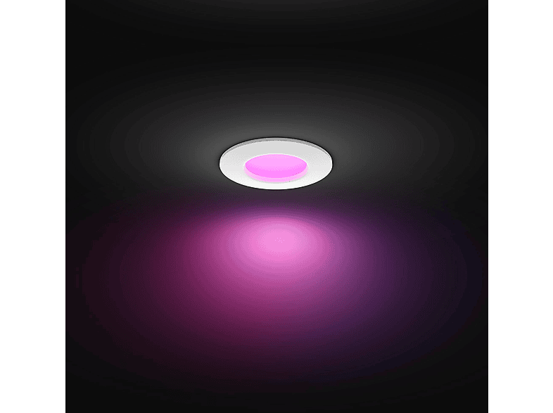 PHILIPS Hue White & Color Ambience Slim Recessed 90mm Smarter Deckenspot Kalt-Warmweiß und Farbe