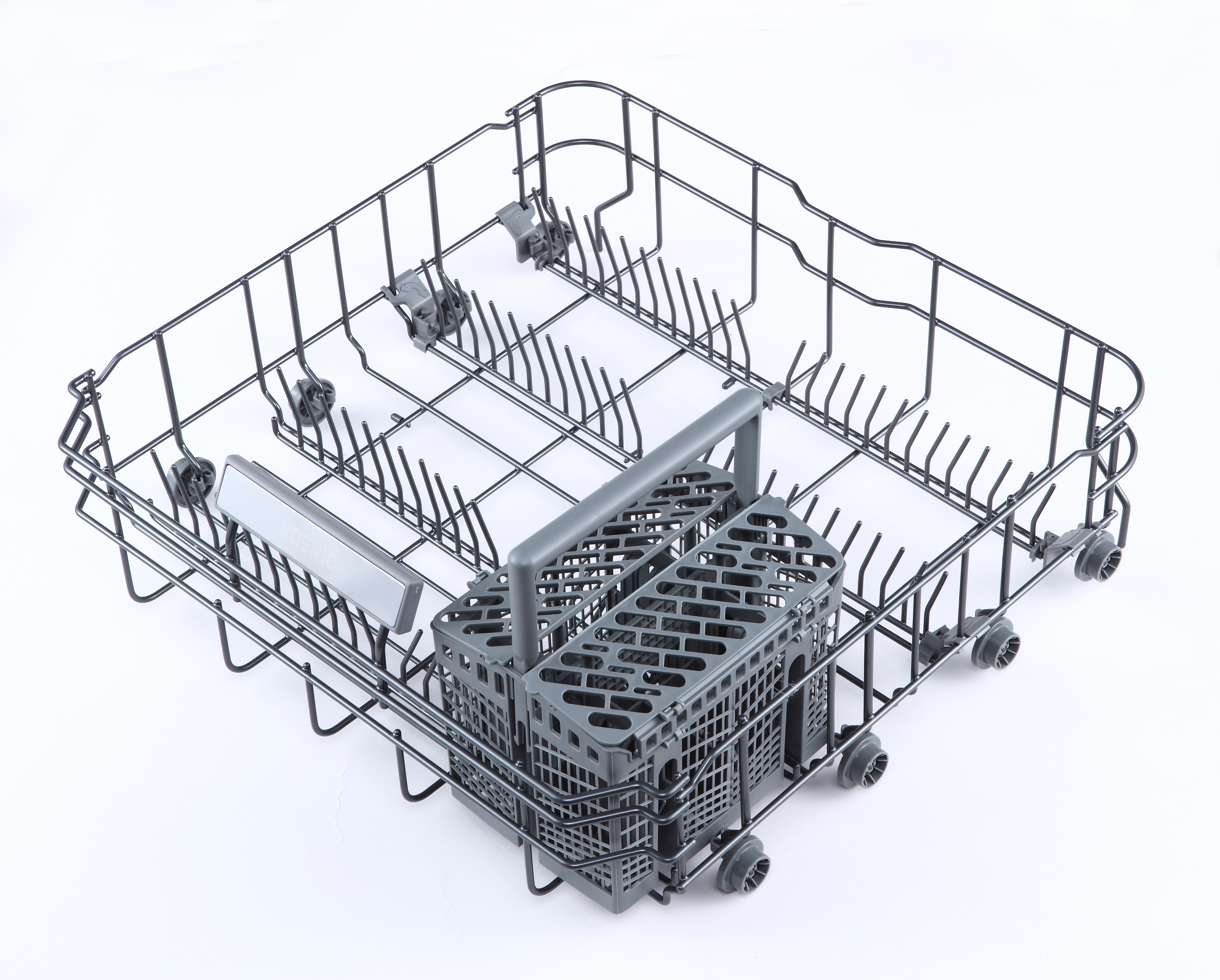 Ein weißer TP-Link-Router mit kreisförmigem Design und dem TP-Link-Logo oben.