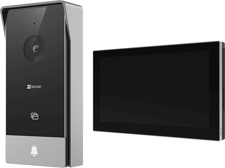 Ezviz HP5, Lente Full HD, Pantalla táctil de 7, Ultrafino, Comunicación Bidireccional, Visión Nocturna, Negro