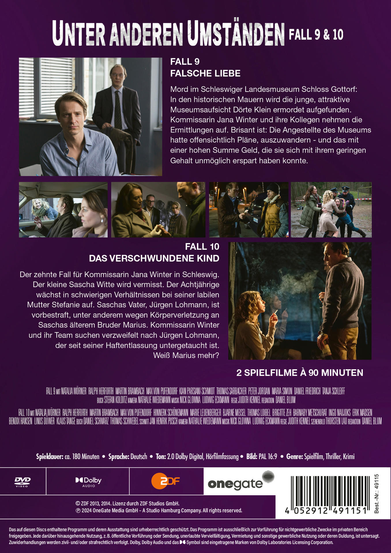 DVD-Cover, dunkler Hintergrund, zeigt ein Filmplakat mit mehreren Schauspielern und Text auf Deutsch.
