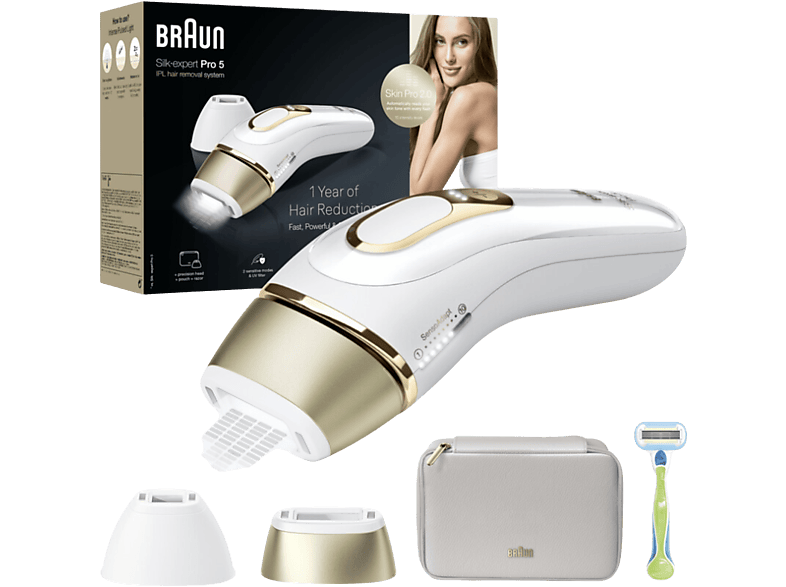 Depiladora IPL- Braun Luz Pulsada Silk-expert Pro 5 PL5152