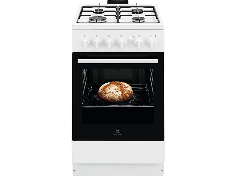 ELECTROLUX LKG500013W Gáztűzhely, termosztát, sütővilágítás, szikragyújtás