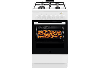 ELECTROLUX LKK560011W Kombinált tűzhely, SteamBake, AirFry, Multi 6, 58 l, sütővilágítás, grill, hangjelzés, percszámlálás