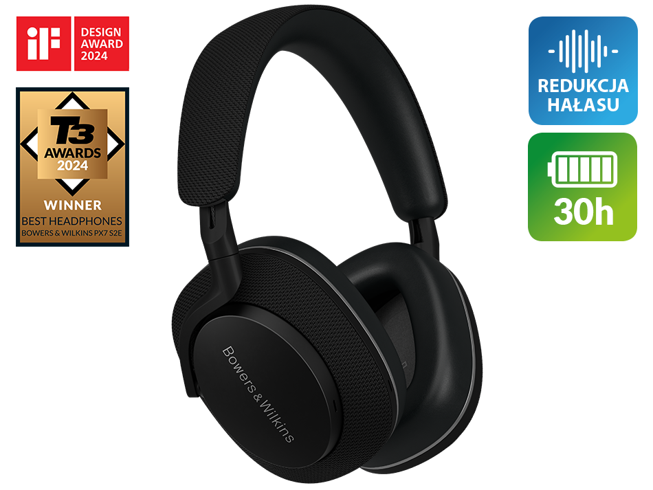 Słuchawki bezprzewodowe BOWERS & WILKINS Px7 S2e Czarny | MediaMarkt
