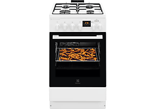 ELECTROLUX LKK560232W Kombinált tűzhely, SteamBake, AirFry, Multi 8, 58 l, sütővilágítás, grill, hangjelzés, digitális programóra