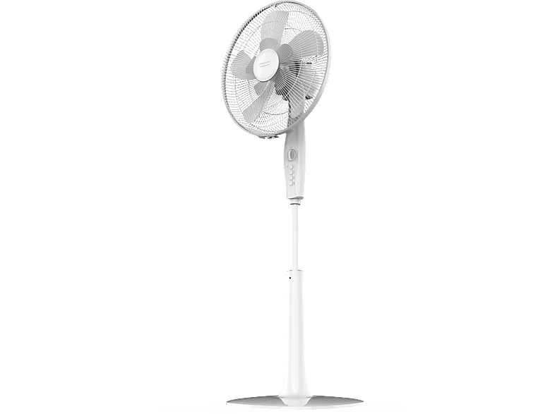 Ventilador de pie - Cecotec EnergySilence 1010 ExtremeFlow, 60 W, 3 velocidades, 10 aspas, Blanco