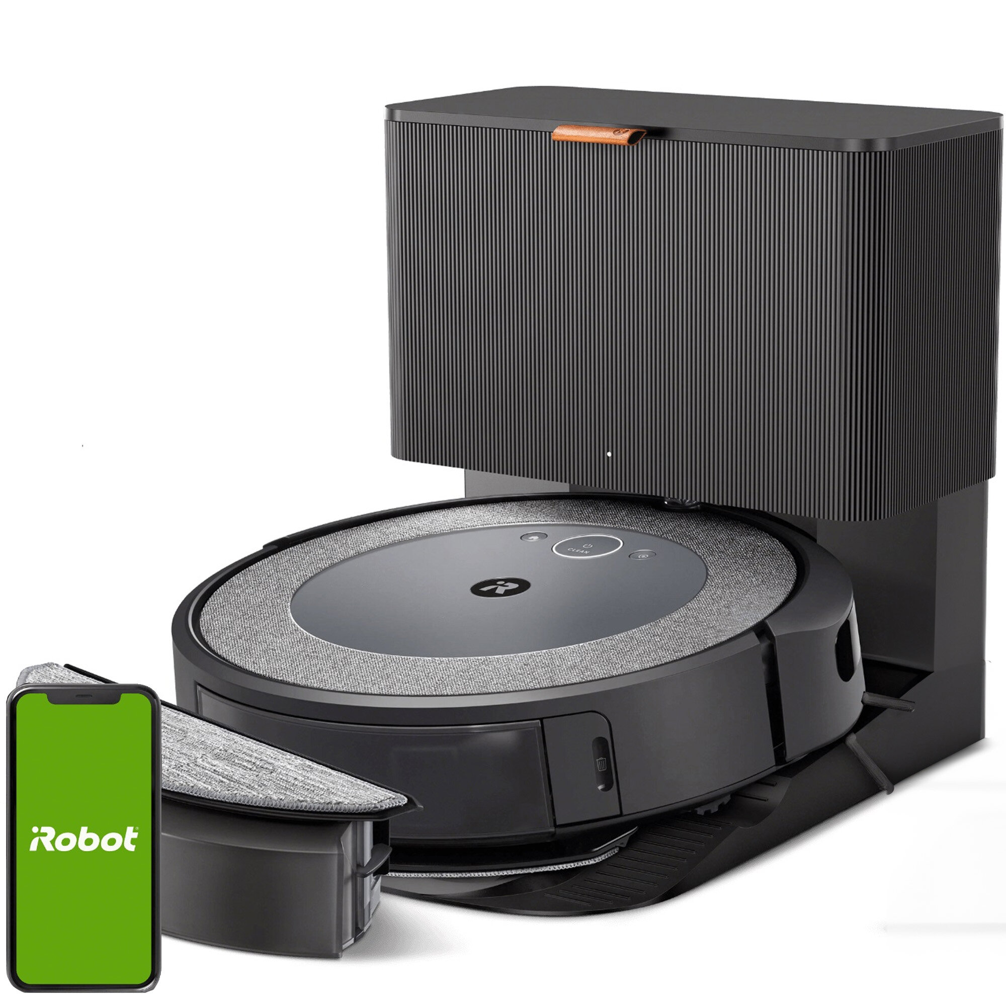 Robot odkurzająco-mopujący iROBOT Roomba Combo i5+ Czarno-szary