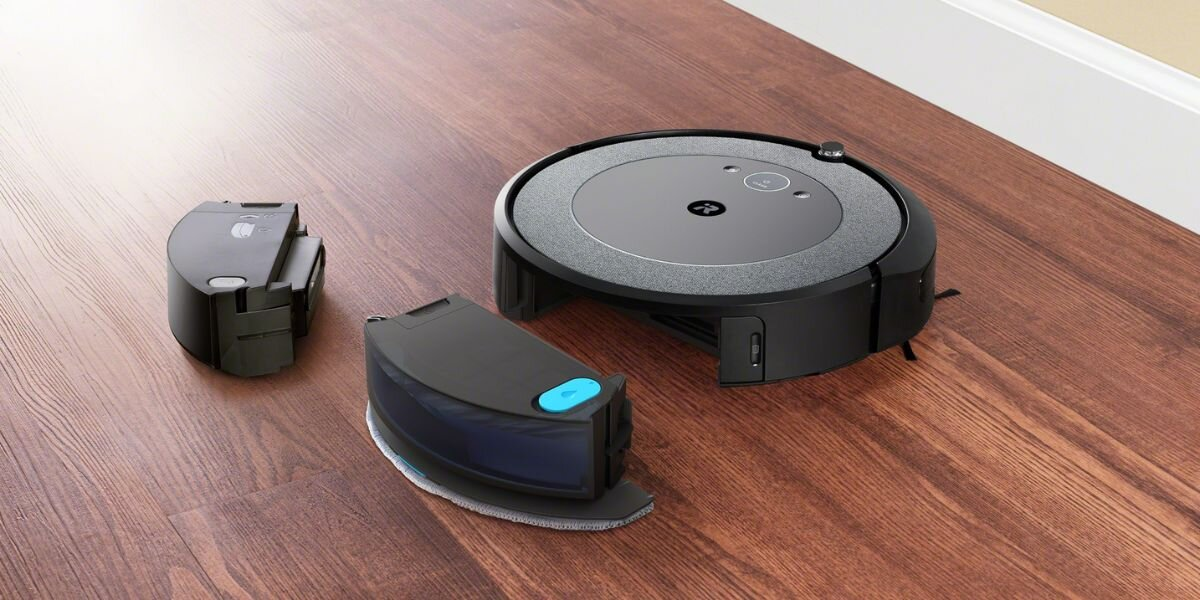 Robot odkurzająco-mopujący iROBOT Roomba Combo i5+ Czarno-szary