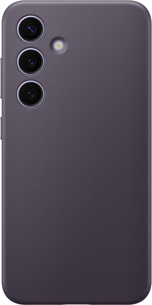 SAMSUNG Vegan Leather Case, Guaine, Samsung, Galaxy S24, Viola scuro