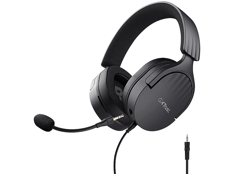 Trust GXT 489 Fayzo Nauszne Czarny – zdjęcie 2