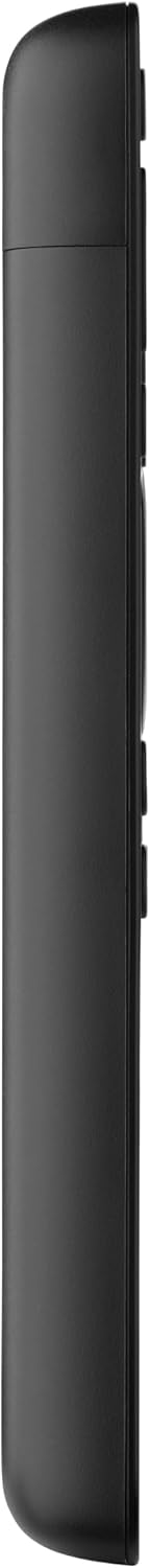 Un appareil noir et rectangulaire est présenté en profil latéral.